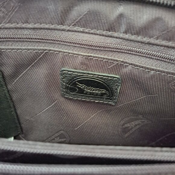 Handbag small leather small travel bag many compartments crocodile hardware - Picture 10 of 14